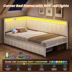 DICTAC Corner Twin XL Bed Frame - Image 4