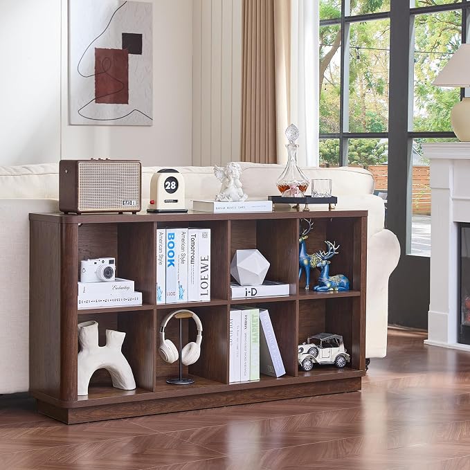 Joaxswe 8 Cube Bookcase, Floor Standing 2-Tier Cubby TV Stand Bookshelf - Image 6