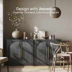 BELLEZE Set of 2 Modular Sideboard - Image 3