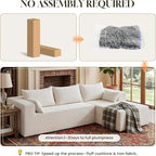 106" Cloud Sectional Boneless Couches - Image 4