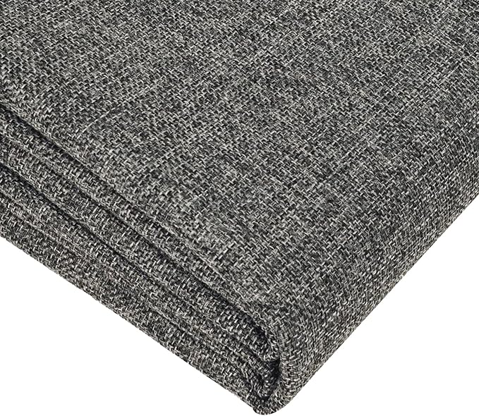 Heavy Linen Fabric 40x57 Inches, 1.2mm Thickness, Plain Solid Color Cloth by MMuteTouch