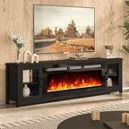 MXV 80" Fireplace TV Stand, Modern Entertainment Center by Unknown
