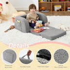 Toddler Couch, 2-in-1 Toddler Chairs Comfy 1-3 Years Old, Toddler Chair - Image 4