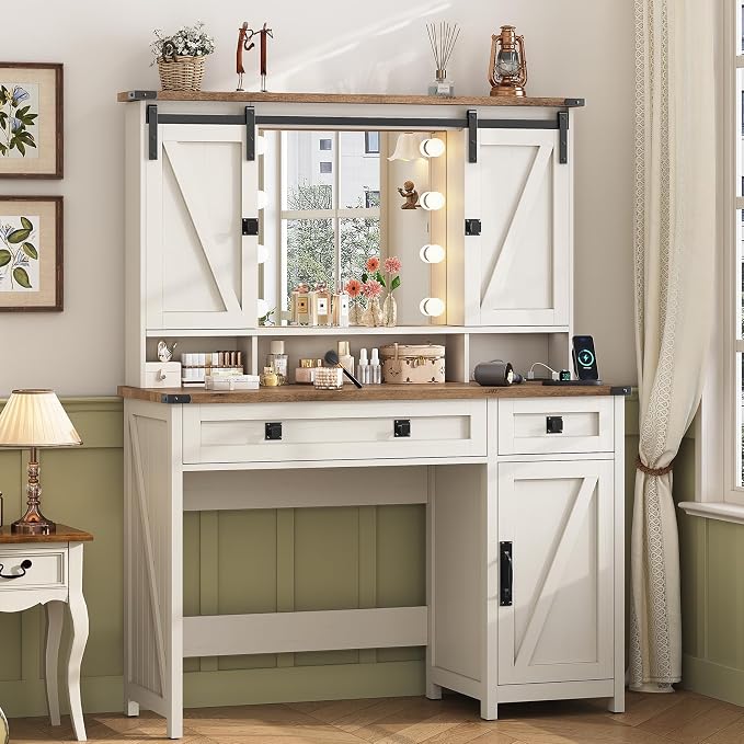 MSmask Farmhouse Vanity Desk - Image 8