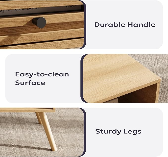 Furnify Mid Century Modern Coffee Table, CoffeeTable - Image 5