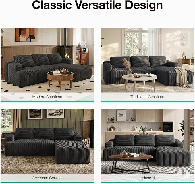 Novilla L-Shape Sectional Couches - Image 23