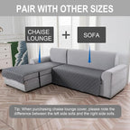 Genina L Shape Couch Cover, Sectional Couch Chaise Covers, Waterproof Washable - Image 3