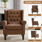 Mid-Century Modern Wingback Accent Chair - Image 3