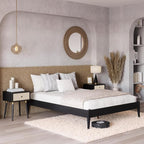 Bme Dinkee Queen Platform Bed Frame Wood 15 Inch - Image 9
