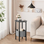 Vagusicc Round Side Table End Table - Image 2