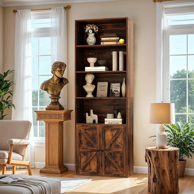 Furniwell Industrial Bookshelf and Bookcases - Image 4