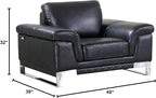 Blackjack Furniture Weston Collection Genuine Italian Leather Living Room Chair - Image 12