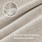 MIULEE 100% Blackout Linen Curtains - Image 3