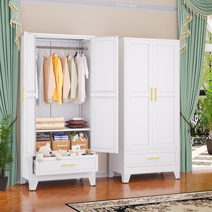 GAIOUS Steel Armoire Wardrobe Closet by GAIOUS