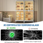 6-Tier Glass Display Cabinet - Image 4