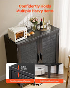 VEVOR Buffet Cabinet, Rattan Sideboard Cabinet - Image 6
