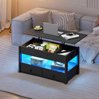WLIVE Coffee Table, Lift Top Coffee Table - Image 2
