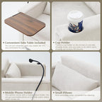 LEVNARY 3-in-1 Convertible Chair Pull Out Bed, Single Sofa Chair Sleeper - Image 5