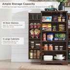 ACCOHOHO 47" Kitchen Pantry, Farmhouse Storage Cabinet - Image 4