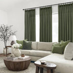 Pleated Linen Curtains 105 Inches Long - Image 7