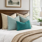 MIULEE Decorative Couch Throw Pillow Covers 18x18 Inch Coastal Light Blue | 2 - Image 8