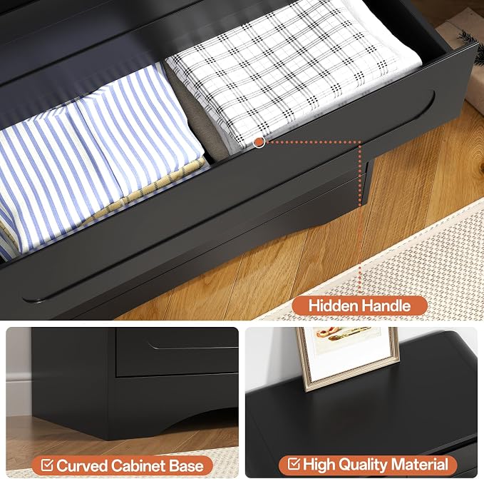 3 Piece Bedroom Set, Dresser and Nightstand Sets - Image 7
