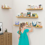 Floating Shelves for Wall, 24 inch Wood Floating Shelves Set of 2, Picture - Image 6