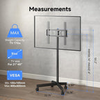 XINLEI Mobile TV Stand on Wheels - Image 3