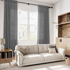 Blazer Grey Curtains 63 Inches Long 2 Panel Sets - Image 7