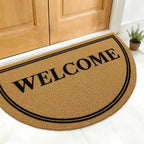OLANLY Half Circle Front Door Mat, Low Profile Doormat, Stain and Fade Resistant - Image 2