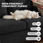 Apicizon 63" Loveseat Sofa Couch, Cloud Couch Lounge Sofa - Image 6