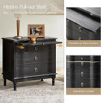 HULALA HOME Solid Wood End Table Set of 2 - Image 3