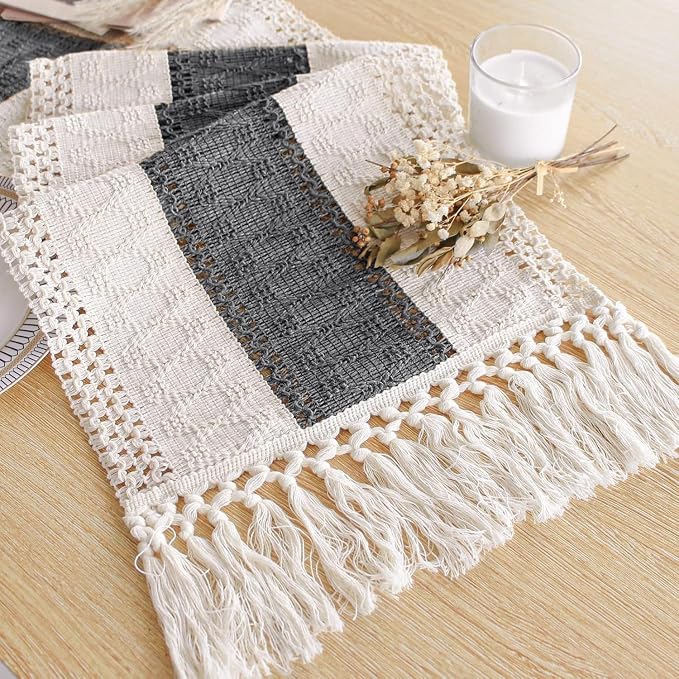FEXIA Boho Table Runner for Summer Home Decor by FEXIA