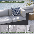 Aoxun 8 Piece Patio Furniture Set - Image 4
