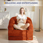 MAXYOYO Folding Sofa Bed with Backrest, Boneless Fold Out Couch Bed with Handle - Image 7