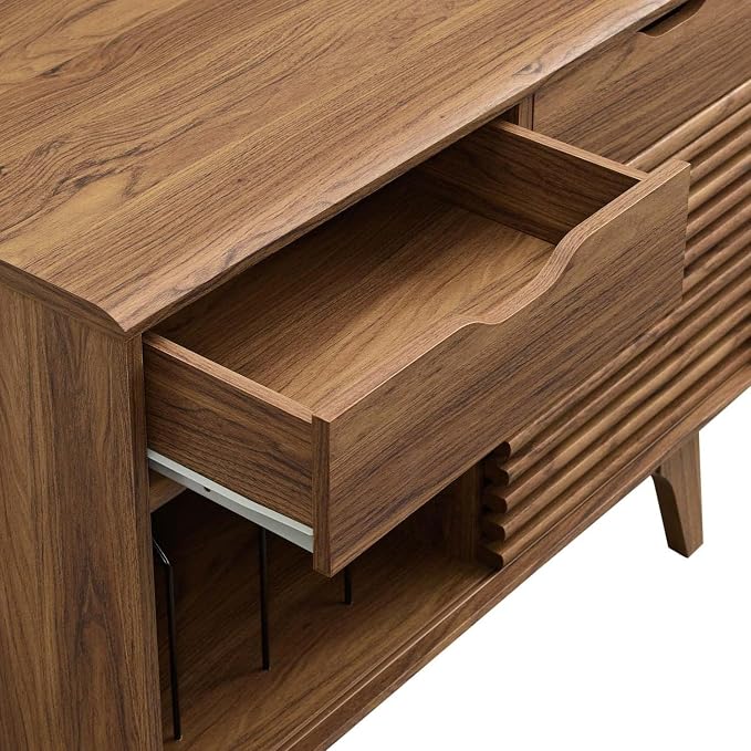 Modway Render Mid-Century Modern Vinyl Record Storage Display Cabinet, 37 Inch - Image 9