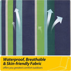 AAAAAcessories Outdoor Chaise Lounge Cushions, Fade-Resistant, Waterproof Patio - Image 4