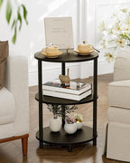 Round Pedestal End Table - Image 7
