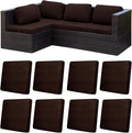 8Pcs Patio Cushion Covers, Outdoor Stretch Cushion Covers, Washable | Stretch by Unknown