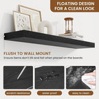 fuqing Floating Shelves for Wall, Wall Mounted Wood Floating Shelf - Image 5