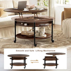 FABATO Round Lift Top Coffee Table - Image 4