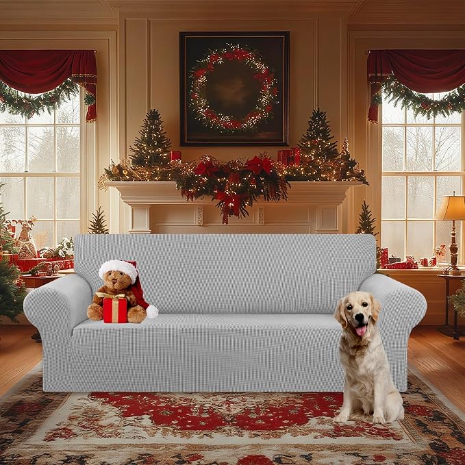 Stretch Oversized Couch Covers for Sofa Slipcover, Soft Jacquard Non-Slip - Image 2
