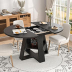 43.3in-59in Extendable Round Dining Table - Image 9