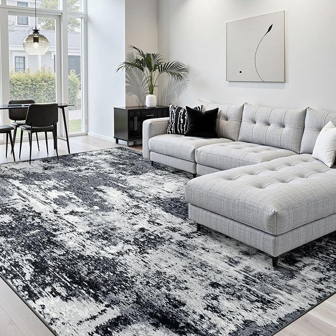 RELEANY Washable 10'x12' Abstract Area Rug - Image 2