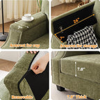 Oversized Accent Chair with Seat Storage, Comfy Living Room Chairs with Armrest - Image 6