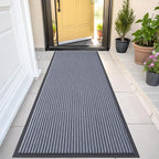 OLANLY Front Door Mat 47x23, Waterproof Heavy-Duty Indoor Outdoor Doormat | Ash by OLANLY