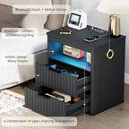 WOOVIVS Modern Nightstand Set of 2 - Image 6