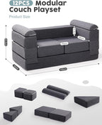 ROBUD Kids Couch, DIY-Style & Washable Toddler Sofa - Image 9