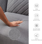 mopio 76.4" Futon Sofa Bed, Sleeper Sofa, Mid Century Modern Futon Couch - Image 4