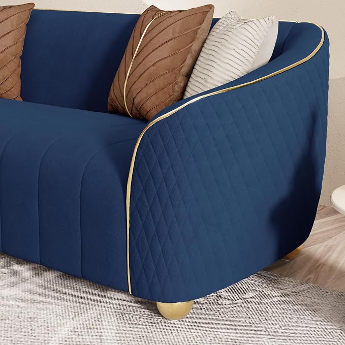 1-Piece Luxury Velvet Sofa Set for Living Room, Elegant Design Couch Set - Image 8